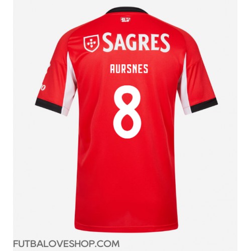 Dres Benfica Fredrik Aursnes #8 Domáci 2025-26 Krátky Rukáv
